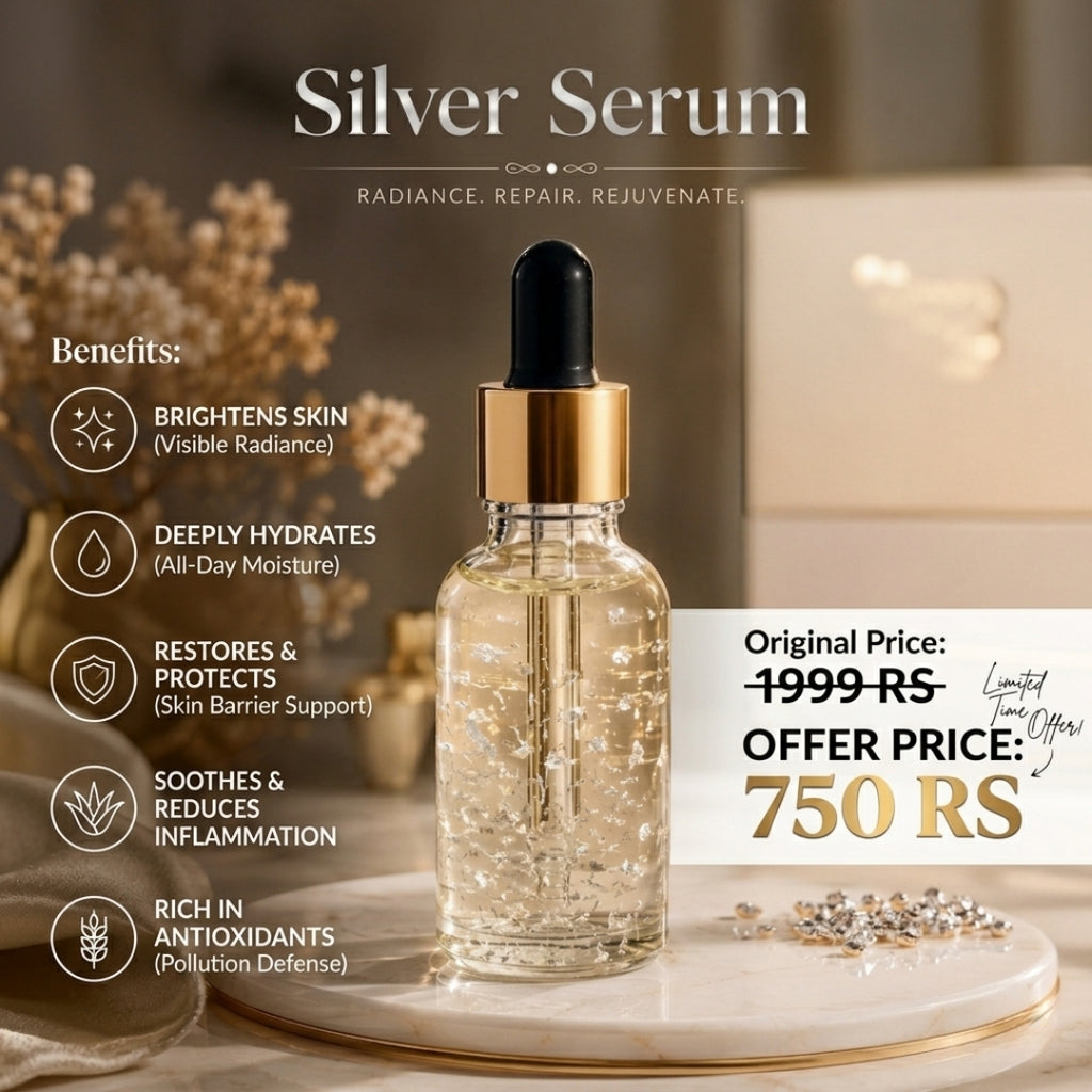 Premium Kumkumadi thailam and silver serum (day/night) (combo)