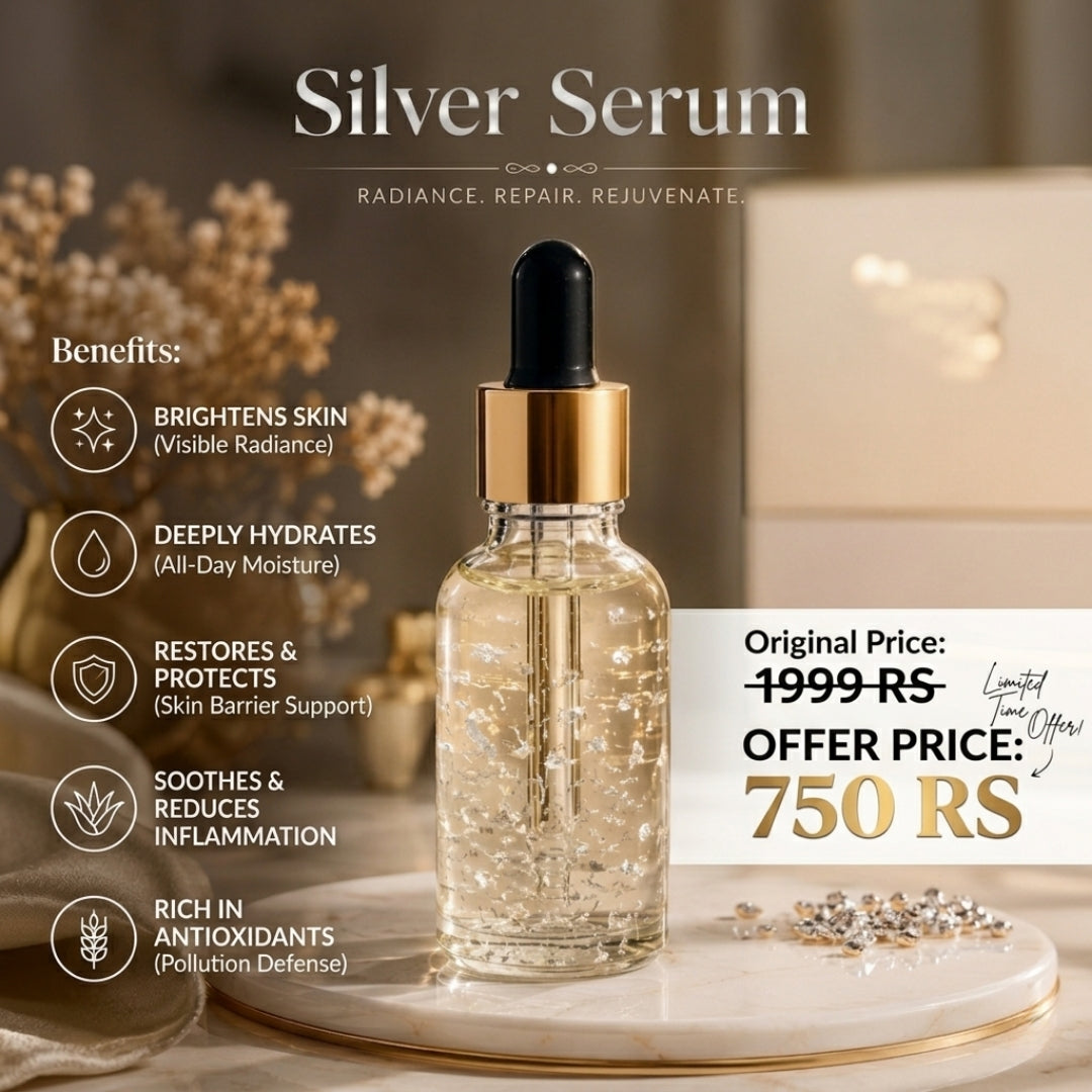 Premium Kumkumadi thailam and silver serum (day/night) (combo)